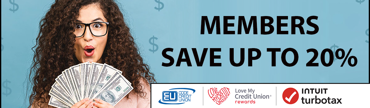 CODE members save up to 20% with TurboTax