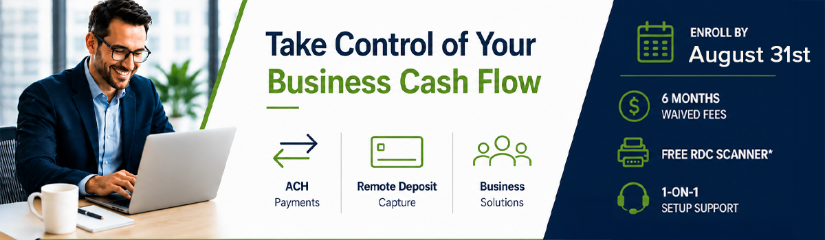 Move money faster. Reduce risk. Simplify payments. Get started by August 30th and receive a limited time offer Take control of your business!