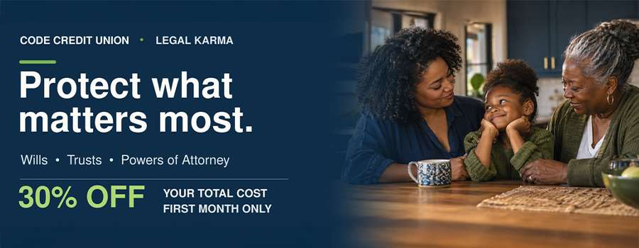 Protect what matters most. Wills, Trusts, & Power of attorney. Receive 30% your first month costs!
